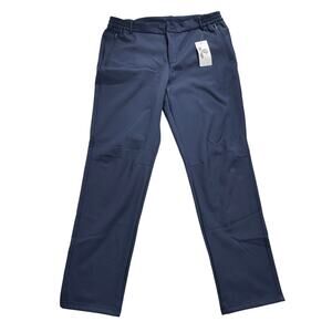 TECTOP Men's XXL Fleece Lined Winter Hiking Pants Navy Waterproof Softshell NWT